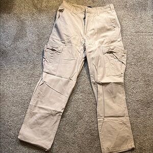 Men's Beige Cargo Pants